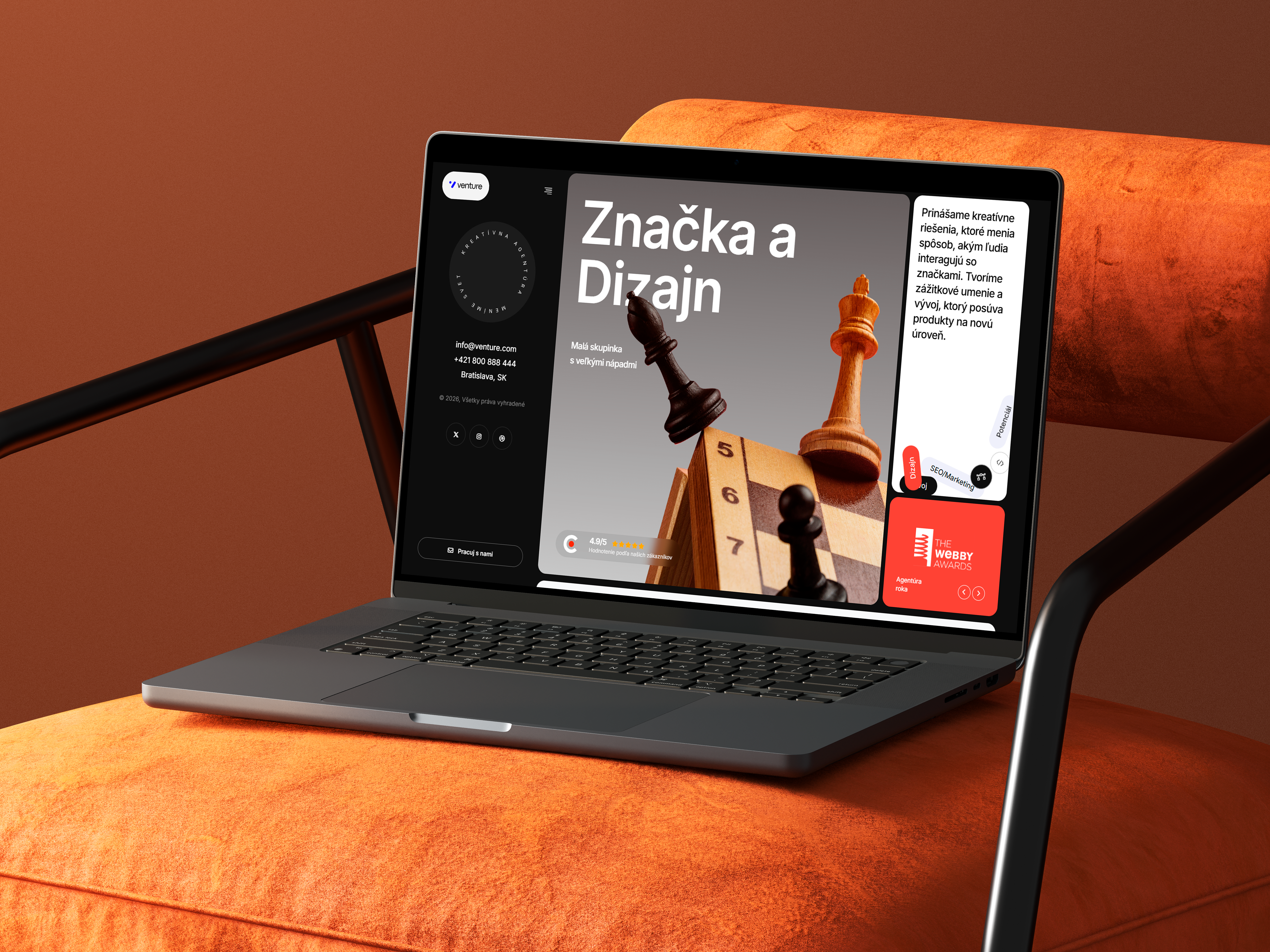 Webdizajn pre kreatívne štúdio